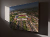 Fine Art Canvas showing Aerial Photograph of Leyton Orient - Brisbane Road
