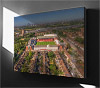 Fine Art Canvas showing Aerial Photograph of Leyton Orient - Brisbane Road