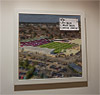 Premium Framed Cork Pin Board showing Aerial Photograph of Lincoln City - LNER Stadium Premium Framed Cork Pin Board showing Aerial Photograph of Lincoln City - LNER Stadium
