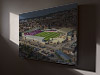 Fine Art Canvas showing Aerial Photograph of Lincoln City - LNER Stadium