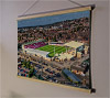 A 62cm / 24.4" poster hanger with 18x24" landscape print showing Aerial Photograph of Lincoln City - LNER Stadium