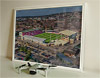 Framed Poster showing Aerial Photograph of Lincoln City - LNER Stadium