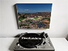 Fine Art Canvas showing Aerial Photograph of Lincoln City - LNER Stadium
