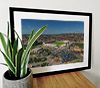 Extra Large Classic Mounted and Framed Fine Art Print showing Aerial Photograph of Lincoln City - LNER Stadium