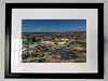 Classic Mounted and Framed Fine Art Print showing Aerial Photograph of Lincoln City - LNER Stadium