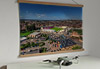 A 62cm / 24.4" poster hanger with 18x24" landscape print showing Aerial Photograph of Lincoln City - LNER Stadium