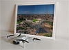 Framed Poster showing Aerial Photograph of Lincoln City - LNER Stadium