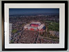 Extra Large Classic Mounted and Framed Fine Art Print showing Aerial Photograph of Liverpool - Anfield
