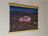 42cm / 16.5" poster hanger with 12x16" landscape print showing Aerial Photograph of Liverpool - Anfield