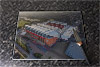 Rectangular glass cuttingboard showing Aerial Photograph of Liverpool - Anfield