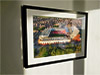 Extra Large Classic Mounted and Framed Fine Art Print showing Aerial Photograph of Liverpool - Anfield