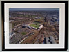 Extra Large Classic Mounted and Framed Fine Art Print showing Aerial Photograph of Livingston - Almondvale Stadium Extra Large Classic Mounted and Framed Fine Art Print showing Aerial Photograph of Livingston - Almondvale Stadium