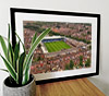 Extra Large Classic Mounted and Framed Fine Art Print showing Aerial Photograph of Luton Town - Kenilworth Road