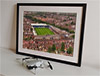 Extra Large Classic Mounted and Framed Fine Art Print showing Aerial Photograph of Luton Town - Kenilworth Road