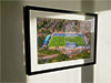 Extra Large Classic Mounted and Framed Fine Art Print showing Aerial Photograph of Macclesfield Town - Moss Rose