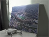 Fine Art Canvas showing Aerial Photograph of Maidstone United - Gallagher Stadium