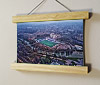 22.5cm / 8.9"  poster hanger with 6x8" landscape print showing Aerial Photograph of Maidstone United - Gallagher Stadium