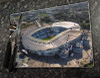 Wooden cork placemat showing Aerial Photograph of Manchester City - Etihad Stadium Wooden cork placemat showing Aerial Photograph of Manchester City - Etihad Stadium