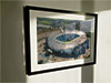 Extra Large Classic Mounted and Framed Fine Art Print showing Aerial Photograph of Manchester City - Etihad Stadium
