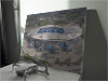 Fine Art Canvas showing Aerial Photograph of Manchester City - Etihad Stadium