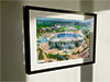 Aerial Photograph of Manchester City - Etihad Stadium Extra Large Classic Mounted and Framed Fine Art Print showing Aerial Photograph of Manchester City - Etihad Stadium