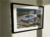 Extra Large Classic Mounted and Framed Fine Art Print showing Aerial Photograph of Manchester City - Etihad Stadium