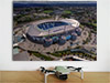 Aerial Photograph of Manchester City - Etihad Stadium Fine Art Poster showing Aerial Photograph of Manchester City - Etihad Stadium