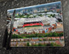 Wooden cork placemat showing Aerial Photograph of Manchester United - Old Trafford