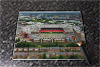 Rectangular glass cuttingboard showing Aerial Photograph of Manchester United - Old Trafford
