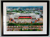 Extra Large Classic Mounted and Framed Fine Art Print showing Aerial Photograph of Manchester United - Old Trafford