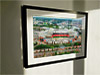 Extra Large Classic Mounted and Framed Fine Art Print showing Aerial Photograph of Manchester United - Old Trafford