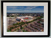 Extra Large Classic Mounted and Framed Fine Art Print showing Aerial Photograph of Manchester United - Old Trafford Extra Large Classic Mounted and Framed Fine Art Print showing Aerial Photograph of Manchester United - Old Trafford