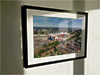 Extra Large Classic Mounted and Framed Fine Art Print showing Aerial Photograph of Manchester United - Old Trafford