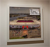 Premium Framed Cork Pin Board showing Aerial Photograph of Middlesbrough - Riverside Premium Framed Cork Pin Board showing Aerial Photograph of Middlesbrough - Riverside