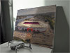 Fine Art Canvas showing Aerial Photograph of Middlesbrough - Riverside
