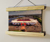 22.5cm / 8.9"  poster hanger with 6x8" landscape print showing Aerial Photograph of Middlesbrough - Riverside