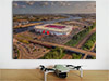 Fine Art Poster showing Aerial Photograph of Middlesbrough - Riverside
