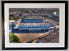 Extra Large Classic Mounted and Framed Fine Art Print showing Aerial Photograph of Millwall - The Den Extra Large Classic Mounted and Framed Fine Art Print showing Aerial Photograph of Millwall - The Den