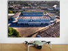 Aerial Photograph of Millwall - The Den Fine Art Poster showing Aerial Photograph of Millwall - The Den