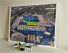 Framed Poster showing Aerial Photograph of Millwall - The Den