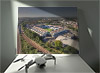 Aerial Photograph of Millwall - The Den Fine Art Canvas showing Aerial Photograph of Millwall - The Den