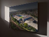 Aerial Photograph of Millwall - The Den Fine Art Canvas showing Aerial Photograph of Millwall - The Den