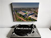 Aerial Photograph of Millwall - The Den Fine Art Canvas showing Aerial Photograph of Millwall - The Den