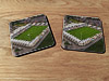 Cork drink coaster showing Aerial Photograph of Morecambe - Globe Arena Cork drink coaster showing Aerial Photograph of Morecambe - Globe Arena