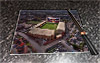 Rectangular glass cuttingboard showing Aerial Photograph of Motherwell - Fir Park
