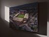 Fine Art Canvas showing Aerial Photograph of Motherwell - Fir Park