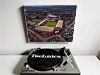 Fine Art Canvas showing Aerial Photograph of Motherwell - Fir Park