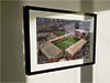 Extra Large Classic Mounted and Framed Fine Art Print showing Aerial Photograph of Motherwell - Fir Park