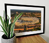Extra Large Classic Mounted and Framed Fine Art Print showing Aerial Photograph of Newcastle United - St James Park
