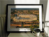 Extra Large Classic Mounted and Framed Fine Art Print showing Aerial Photograph of Newcastle United - St James Park